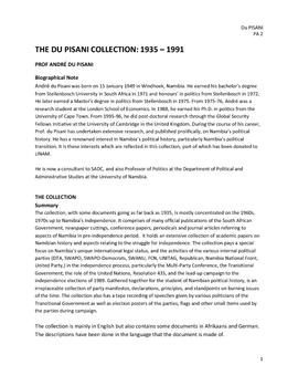 du Pisani Collection
