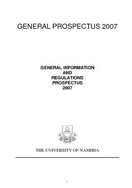 General Information and Regulations - 2007