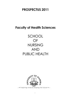 Faculty of Health Sciences: School of Nursing & Public Health - 2011