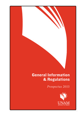 General Information and Regulations Prospectus - 2015